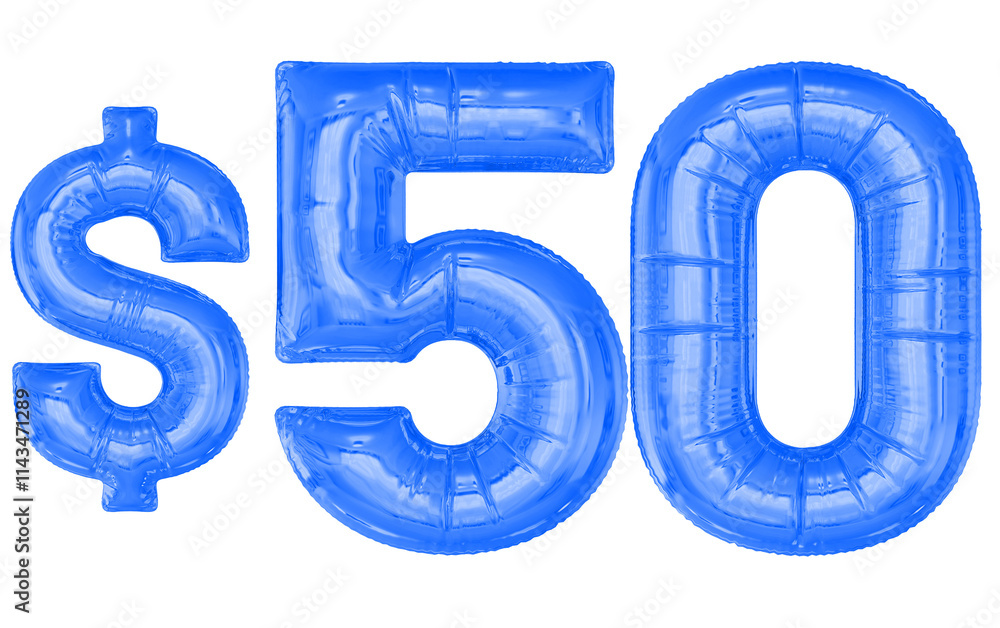 50 Dollar Blue Balloon 50 Dollar Blue Balloon