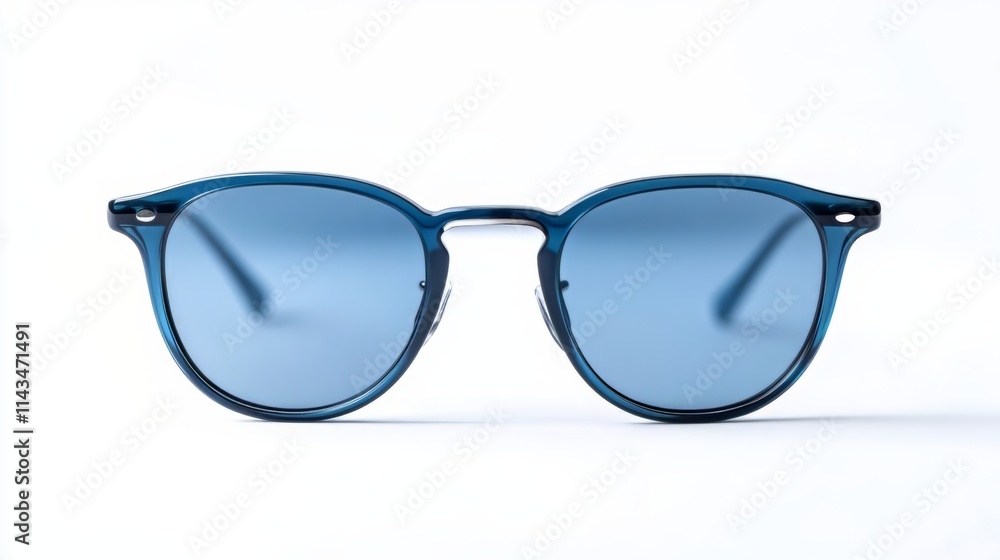 Stunning Blue Round Sunglasses - Stylish and Modern Eye Wear Stunning Blue Round Sunglasses - Stylish and Modern Eye Wear