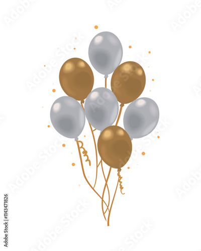 bunch realistic balloon helium