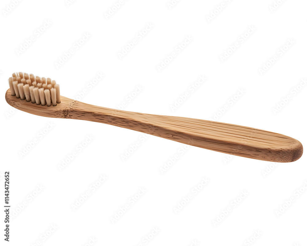 Eco-friendly bamboo toothbrush with natural design, Transparent PNG Eco-friendly bamboo toothbrush with natural design, Transparent PNG