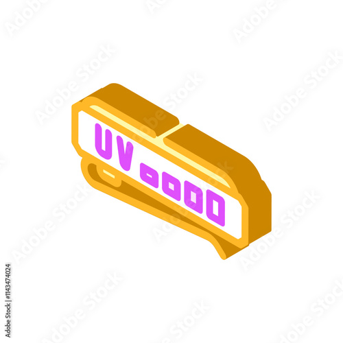 uv detector wearable isometric icon vector. uv detector wearable sign. isolated symbol illustration