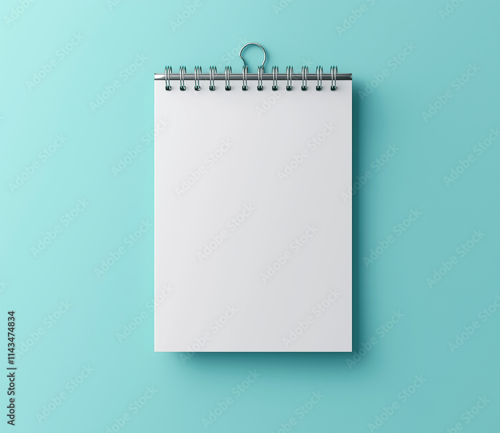 Hanging Calendar Mockup with Blank Page Hanging Calendar Mockup with Blank Page