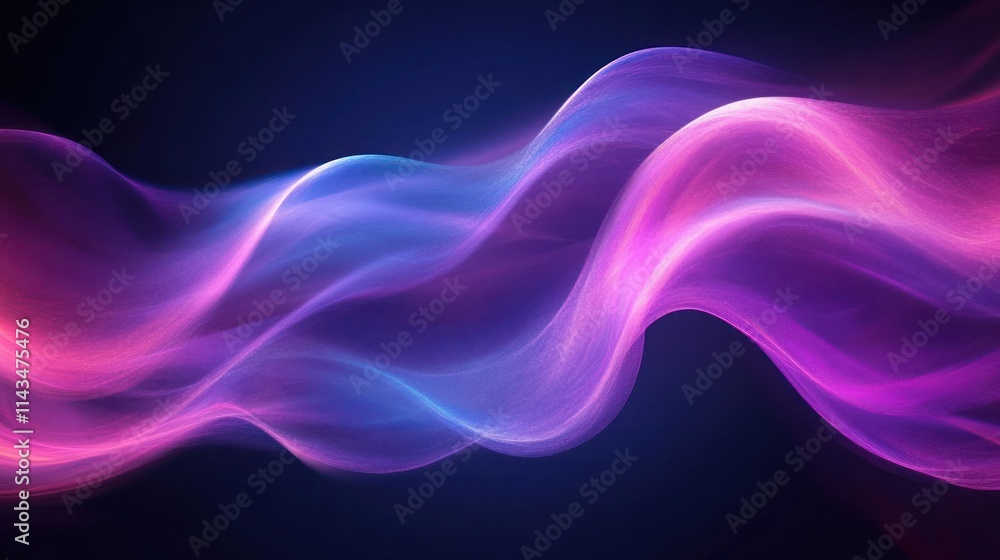 Abstract Flowing Purple and Blue Waves Light Background Illustration Abstract Flowing Purple and Blue Waves Light Background Illustration