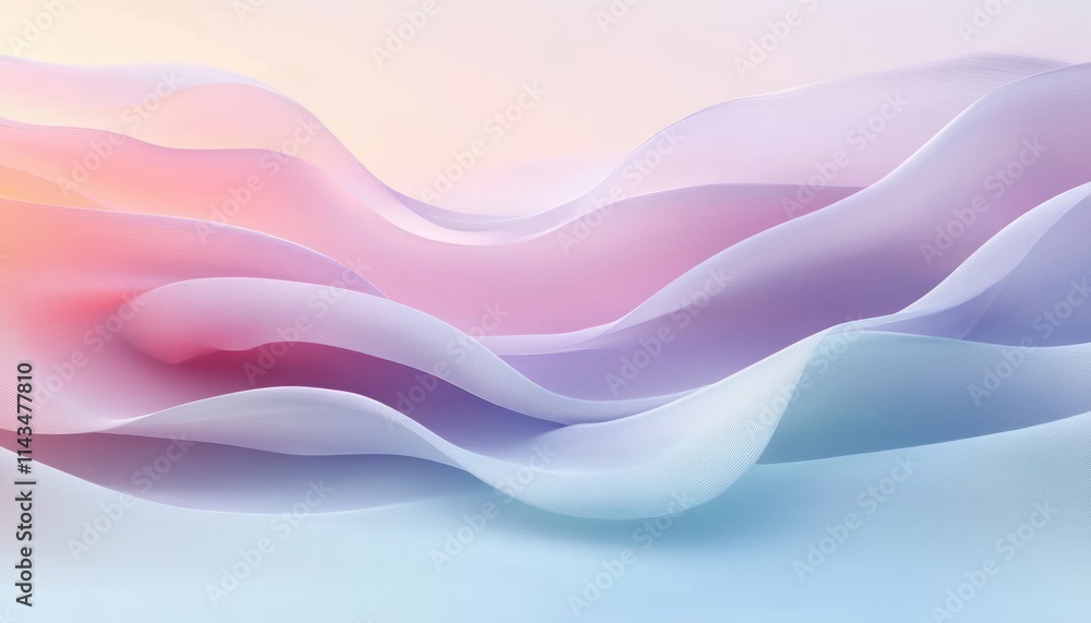 Peaceful Minimalist Abstract Landscape with Soft Pastels and Gentle Lighting Peaceful Minimalist Abstract Landscape with Soft Pastels and Gentle Lighting