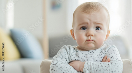 Baby's Serious Gaze: A Port...