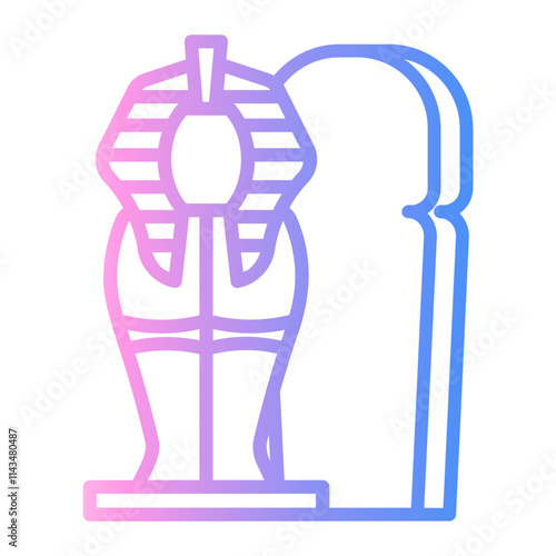 sarcophagus Line Gradient Icon