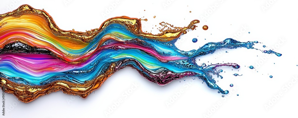 An abstract wave of vibrant colors flowing smoothly, evoking creativity and inspiration in a dynamic visual format.