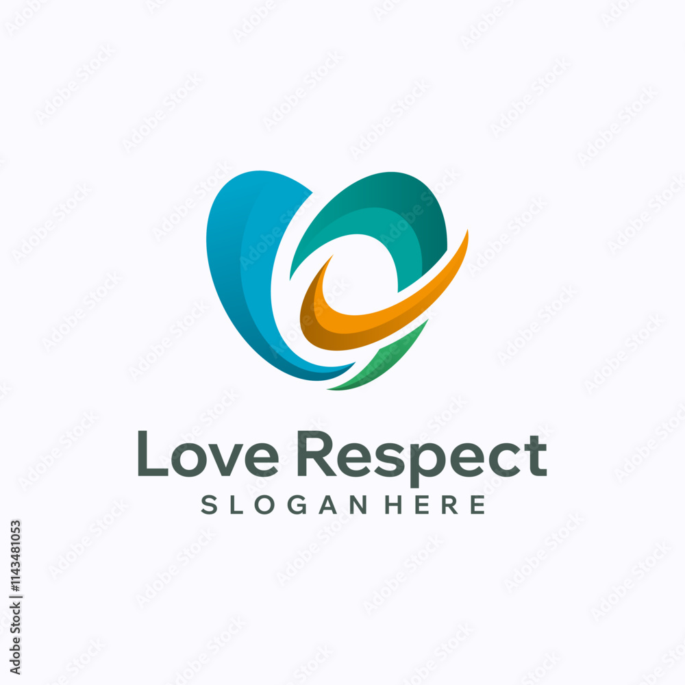 Heart logo design template. Love with check mark concept. Creative vector symbol. Heart logo design template. Love with check mark concept. Creative vector symbol.