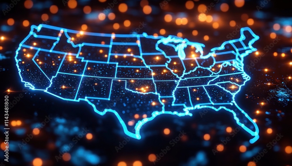 Cyber Shield Protecting Data Integrity in the United States Map with Encrypted Symbols and Network Security Layers Cyber Shield Protecting Data Integrity in the United States Map with Encrypted Symbols and Network Security Layers
