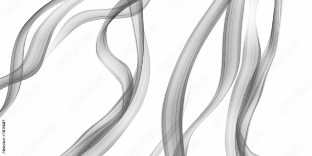 Smoke on a white background. Collection swirling movement of black smoke group, abstract line Isolated on white background. The Delicate Beauty and Elegance of a Wisp of Smoke. Smoke on a white background. Collection swirling movement of black smoke group, abstract line Isolated on white background. The Delicate Beauty and Elegance of a Wisp of Smoke.
