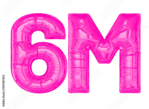 6M Follow Pink Balloon 3d photo