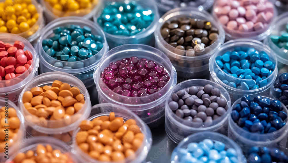 Close-Up of Colorful Pills and Tablets Close-Up of Colorful Pills and Tablets