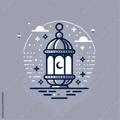 illustration of Ramadan ornaments