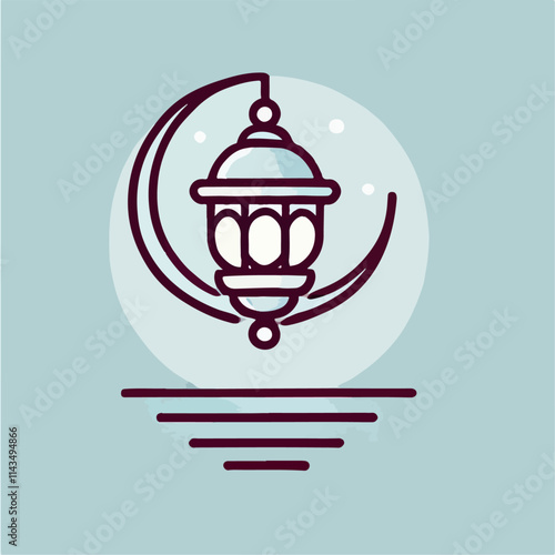 illustration of Ramadan ornaments
