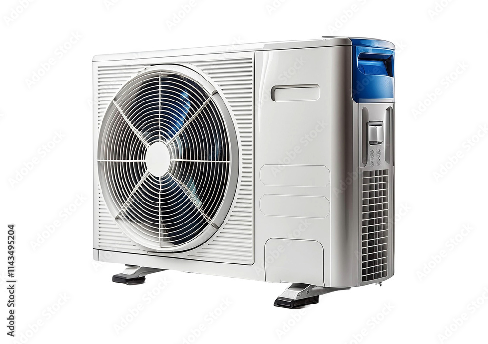 Sleek Design of Air Conditioner isolated on transparent or white background Sleek Design of Air Conditioner isolated on transparent or white background