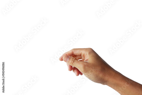 A man's hand in a gesture of reaching up to grab or hold something.