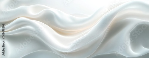 Abstract Flowing Fabric Design Background with Soft Curves and Gentle Waves