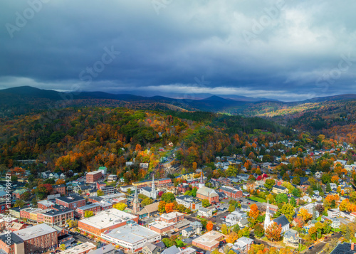 Wallpaper Mural Aerial view of Montpelier Vermont Torontodigital.ca