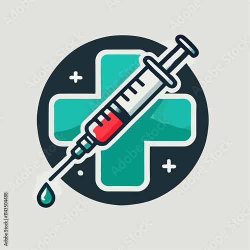 syringe icon illustration