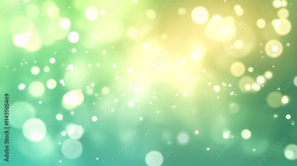 Obraz premium Glowing bokeh lights smoothly spread soft abstract illustration.. AI Generated