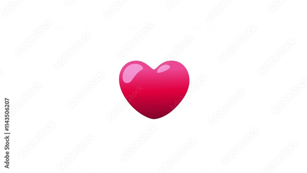 4k of beautiful heart beat animation with love splash effect 4k of beautiful heart beat animation with love splash effect