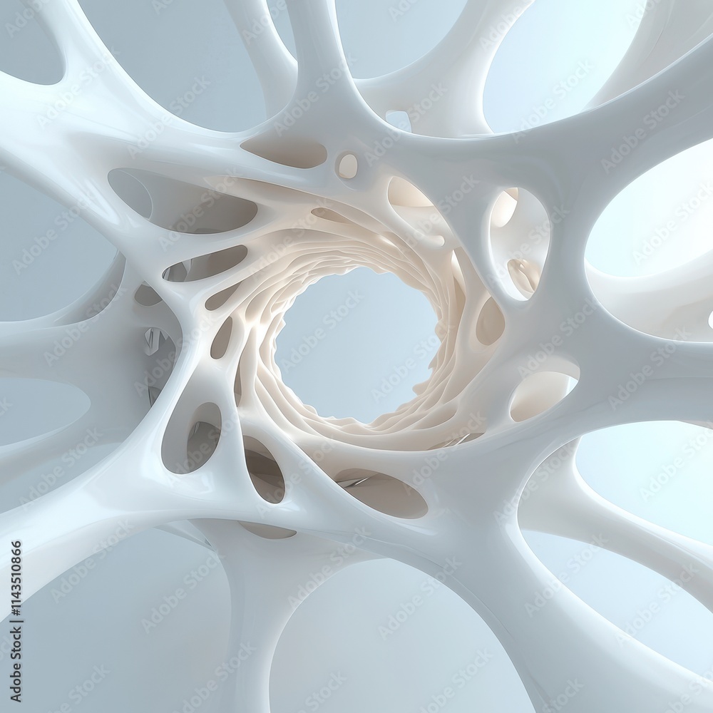 Intricate Abstract Design with Flowing Organic Shapes and Patterns Intricate Abstract Design with Flowing Organic Shapes and Patterns