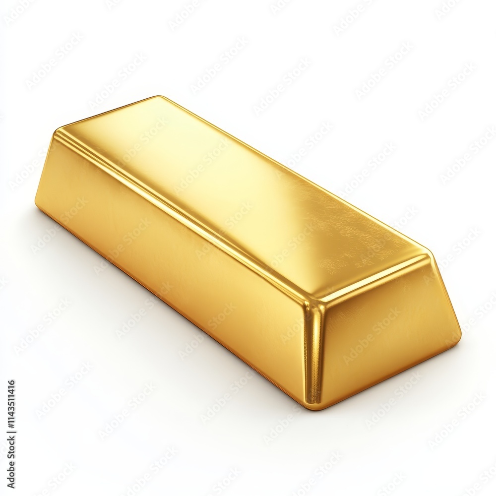 Shiny gold bar representing wealth and luxury in a minimalist style. Shiny gold bar representing wealth and luxury in a minimalist style.