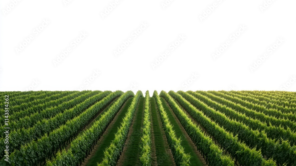 A tranquil view of lush green crops arranged in neat rows under a bright sky, showcasing the beauty of agriculture and nature's abundance. A tranquil view of lush green crops arranged in neat rows under a bright sky, showcasing the beauty of agriculture and nature's abundance.