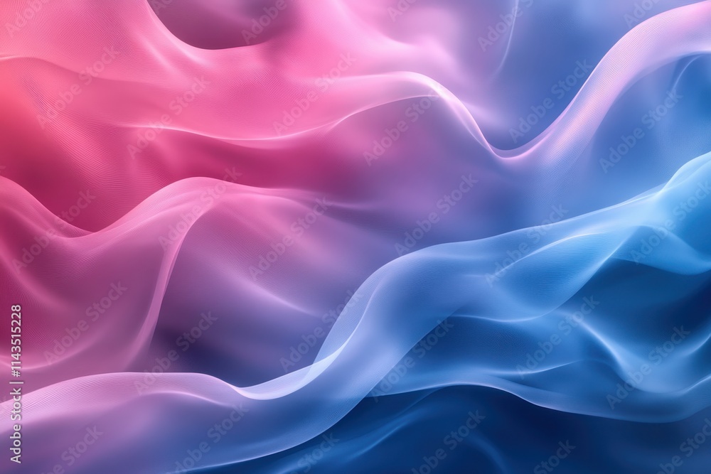 Abstract pink and blue fabric waves. Ideal for backgrounds, websites, or designs needing a soft, flowing aesthetic. Abstract pink and blue fabric waves. Ideal for backgrounds, websites, or designs needing a soft, flowing aesthetic.