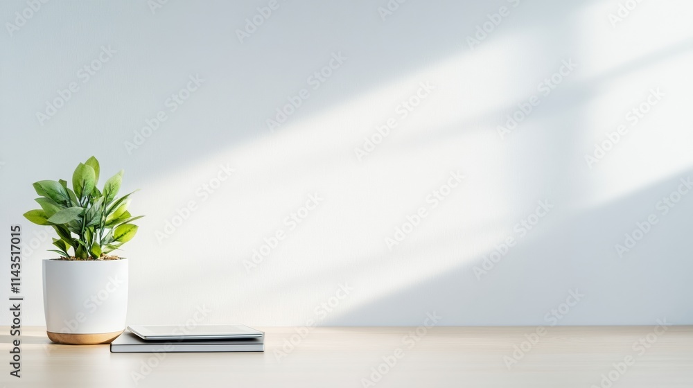 Minimalist Office with Natural Light and Simple Decor Minimalist Office with Natural Light and Simple Decor