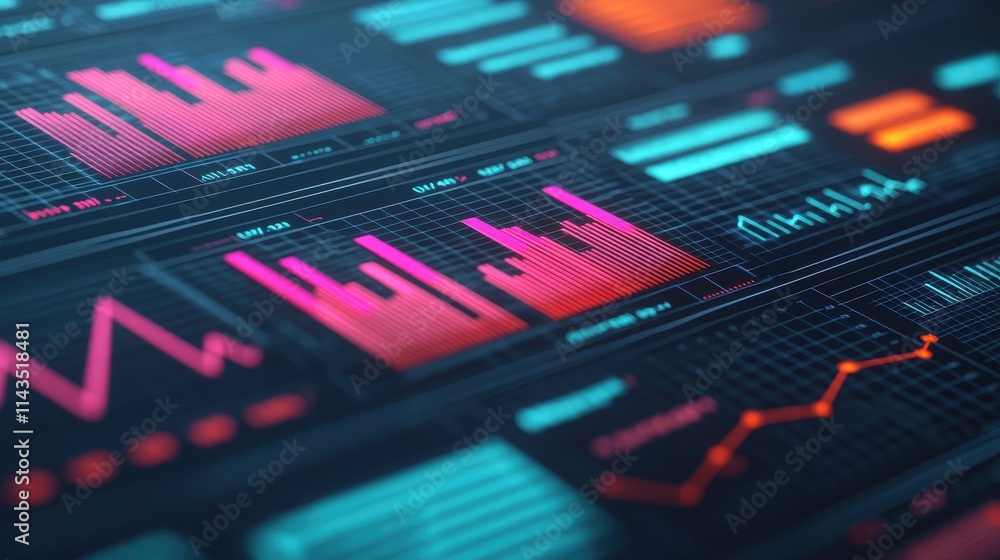 Dynamic Data Visualization with Graphic Elements and Colorful Charts Dynamic Data Visualization with Graphic Elements and Colorful Charts