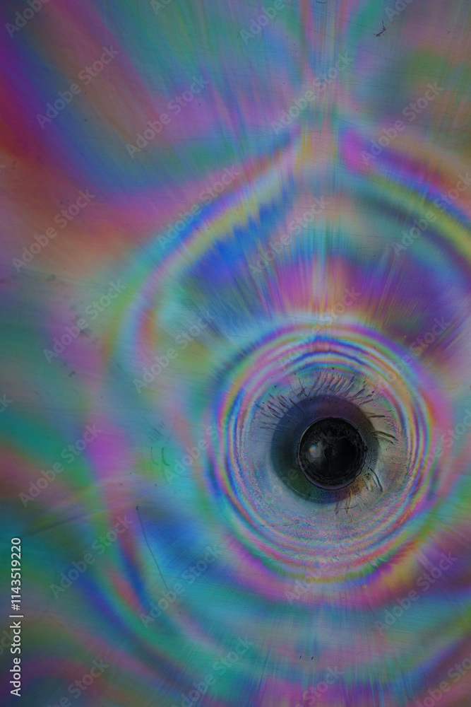 Obraz premium Abstract close-up of light diffraction patterns