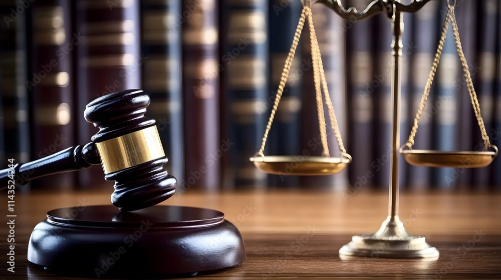 Gavel, scales of justice and law books Gavel, scales of justice and law books