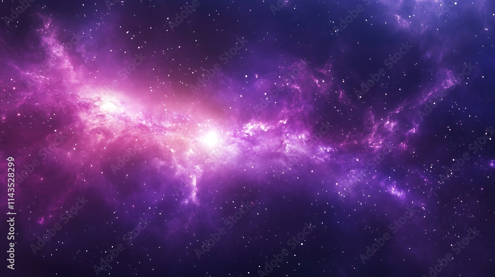 Vibrant purple cosmic nebula explodes brightly digital painting fantasy-inspired. AI Generated Vibrant purple cosmic nebula explodes brightly digital painting fantasy-inspired. AI Generated