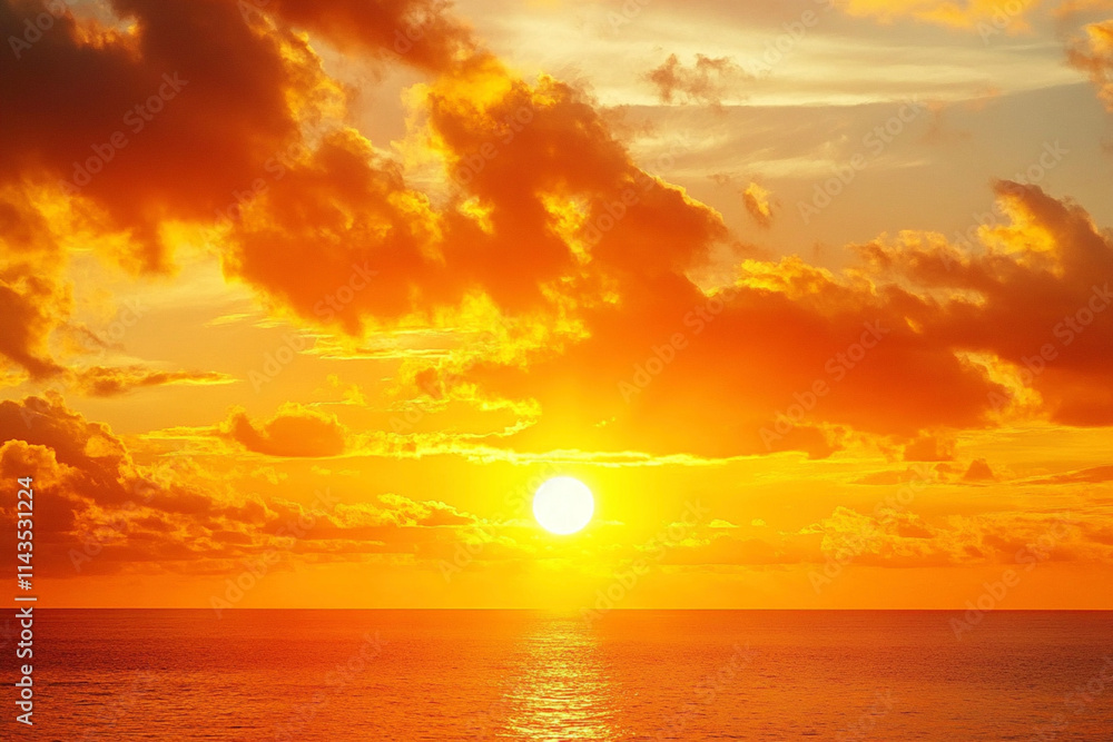 Fototapeta premium sunset over the sea