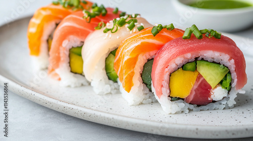 Rainbow Sushi Roll Platter