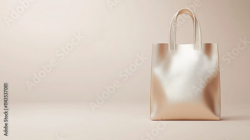 Rose Gold Tote Bag Mockup