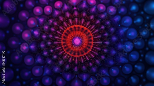 Wallpaper Mural Abstract Colorful Circular Pattern Radiating from Center Torontodigital.ca