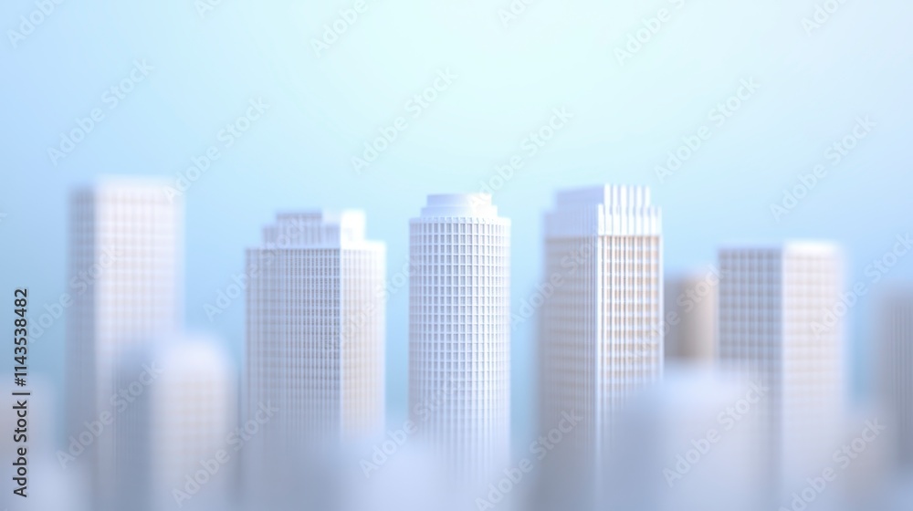 A blurred cityscape featuring white buildings under a soft blue background, evoking a serene urban atmosphere. A blurred cityscape featuring white buildings under a soft blue background, evoking a serene urban atmosphere.