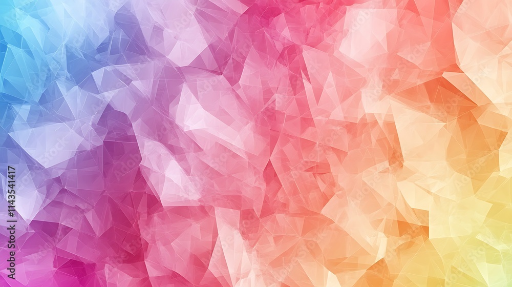 Rainbow Crystal Abstract Digital Painting. AI Generated Rainbow Crystal Abstract Digital Painting. AI Generated