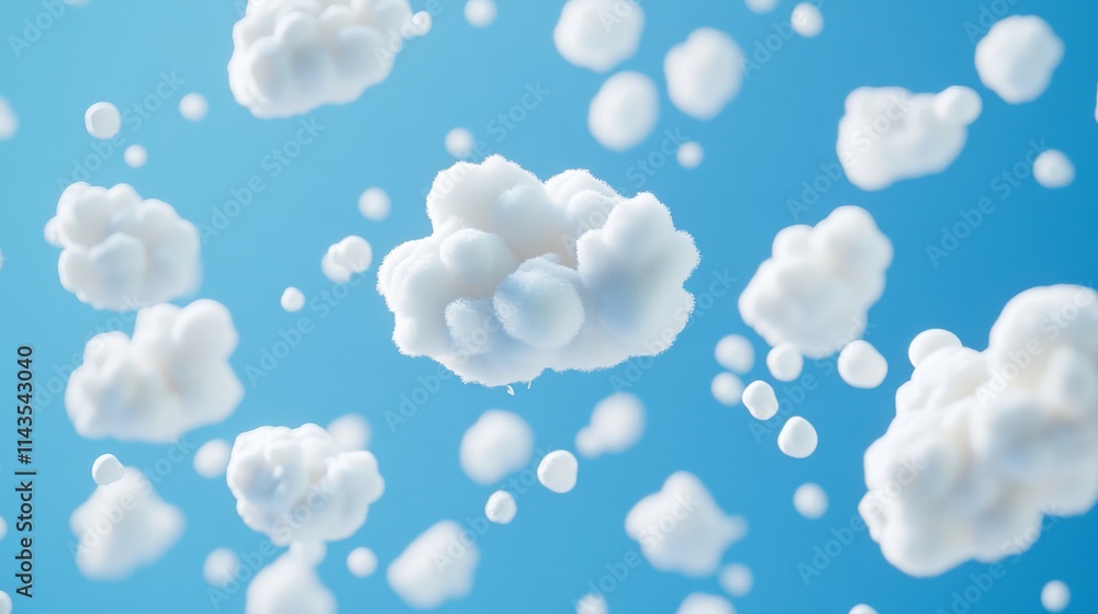 White 3d clouds set isolated on a blue background. Render soft round cartoon fluffy clouds icon in the blue sky. 3d geometric shapes vector illustration, Set of cartoon cloud in a flat design. White 3d clouds set isolated on a blue background. Render soft round cartoon fluffy clouds icon in the blue sky. 3d geometric shapes vector illustration, Set of cartoon cloud in a flat design.