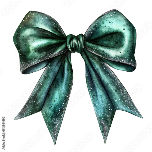 Elegant satin christmas bow decoration festive atmosphere clipart holiday spirit vibrant colors cheerful vibe for seo impact