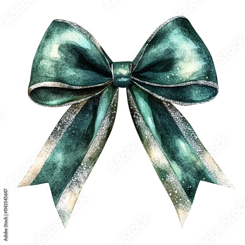 Luxurious christmas bow with satin finish for festive decoration at home embracing holiday spirit and elegance