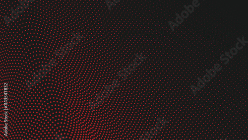 Red Black halftone abstract background for backdrop