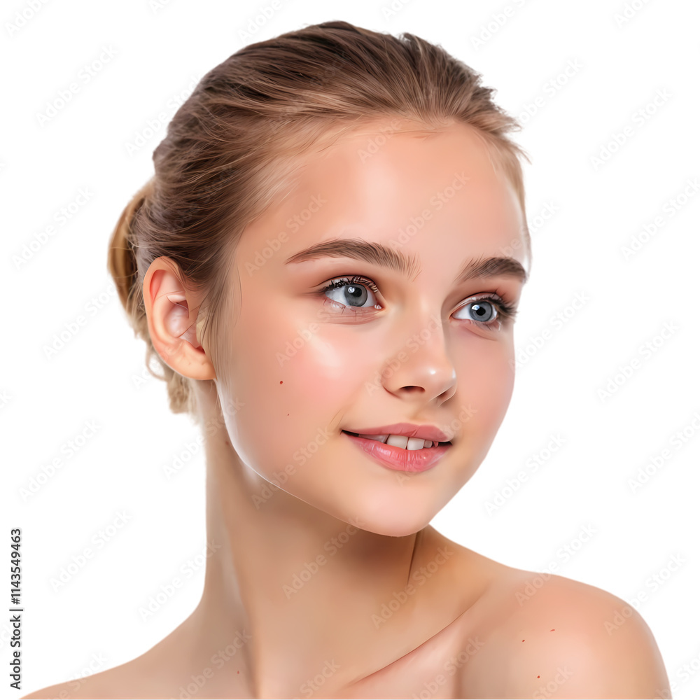Beautiful Woman with Perfect Skin, Ready for Spa Treatments Beautiful Woman with Perfect Skin, Ready for Spa Treatments