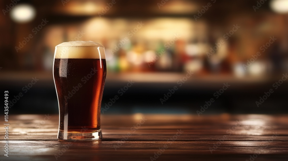 Mysterious Pub Ambiance: Blurred Background Showcasing Essentials at a Dark Bar with Gleaming Glasses and Soft Lighting Mysterious Pub Ambiance: Blurred Background Showcasing Essentials at a Dark Bar with Gleaming Glasses and Soft Lighting