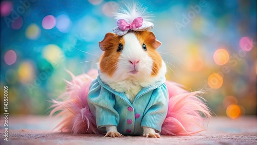 Adorable Guinea Pig Fashion Photography: Cute Cavy Poses, Stylish Outfits, Pet Accessories