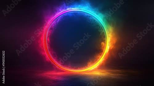 Wallpaper Mural Technology equipment rainbow circle. Torontodigital.ca