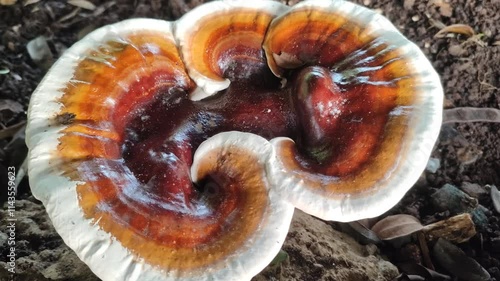 lingzi mushroom wild plant photo