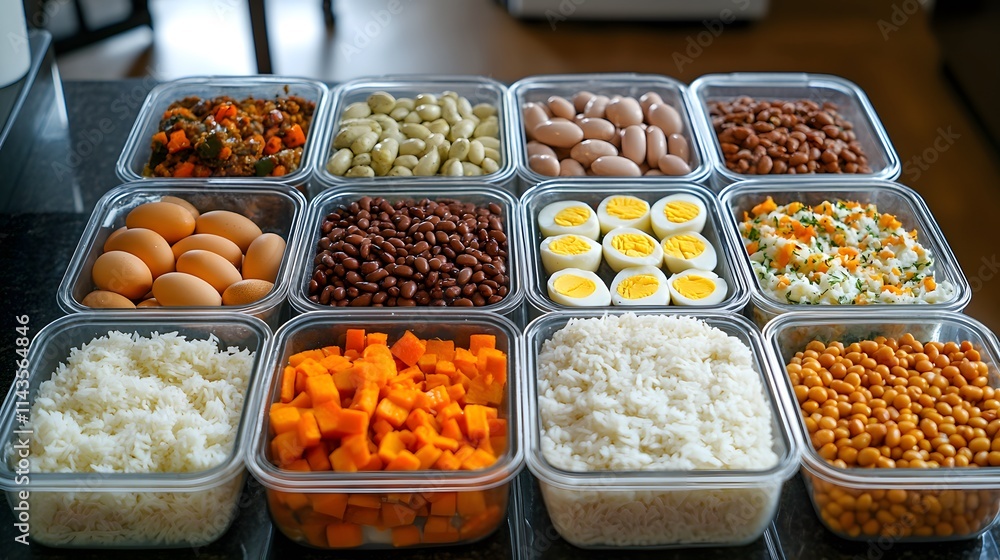 Diverse Healthy Food Ingredients on Display Diverse Healthy Food Ingredients on Display